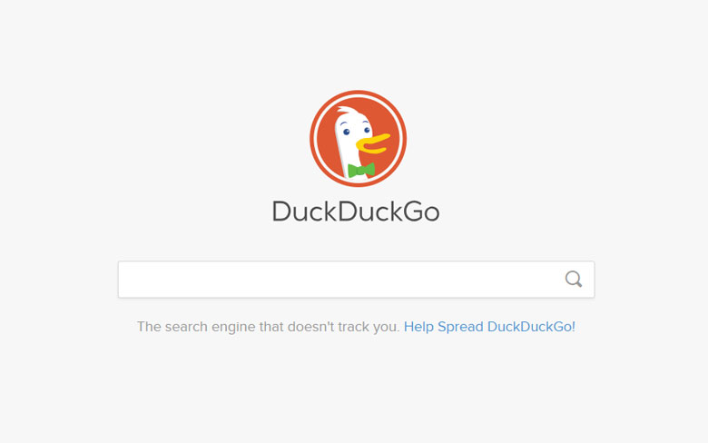 duck duck go search bar